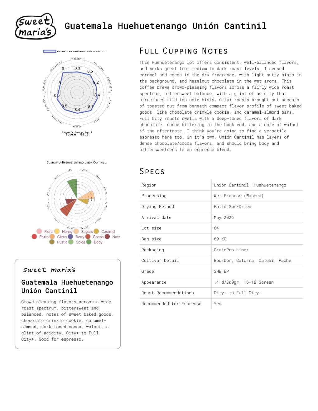 PDF preview for Guatemala Huehuetenango Unión Cantinil