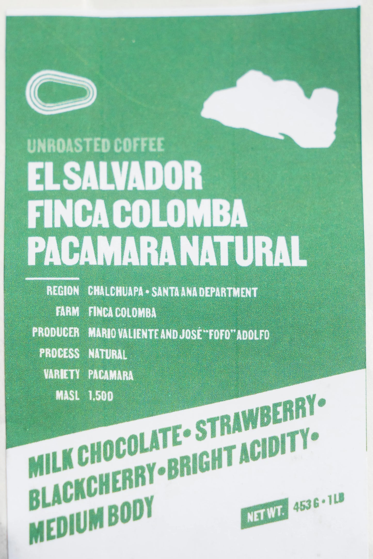 FP 079-002 - El Salvador - Finca Colomba Pacamara Natural