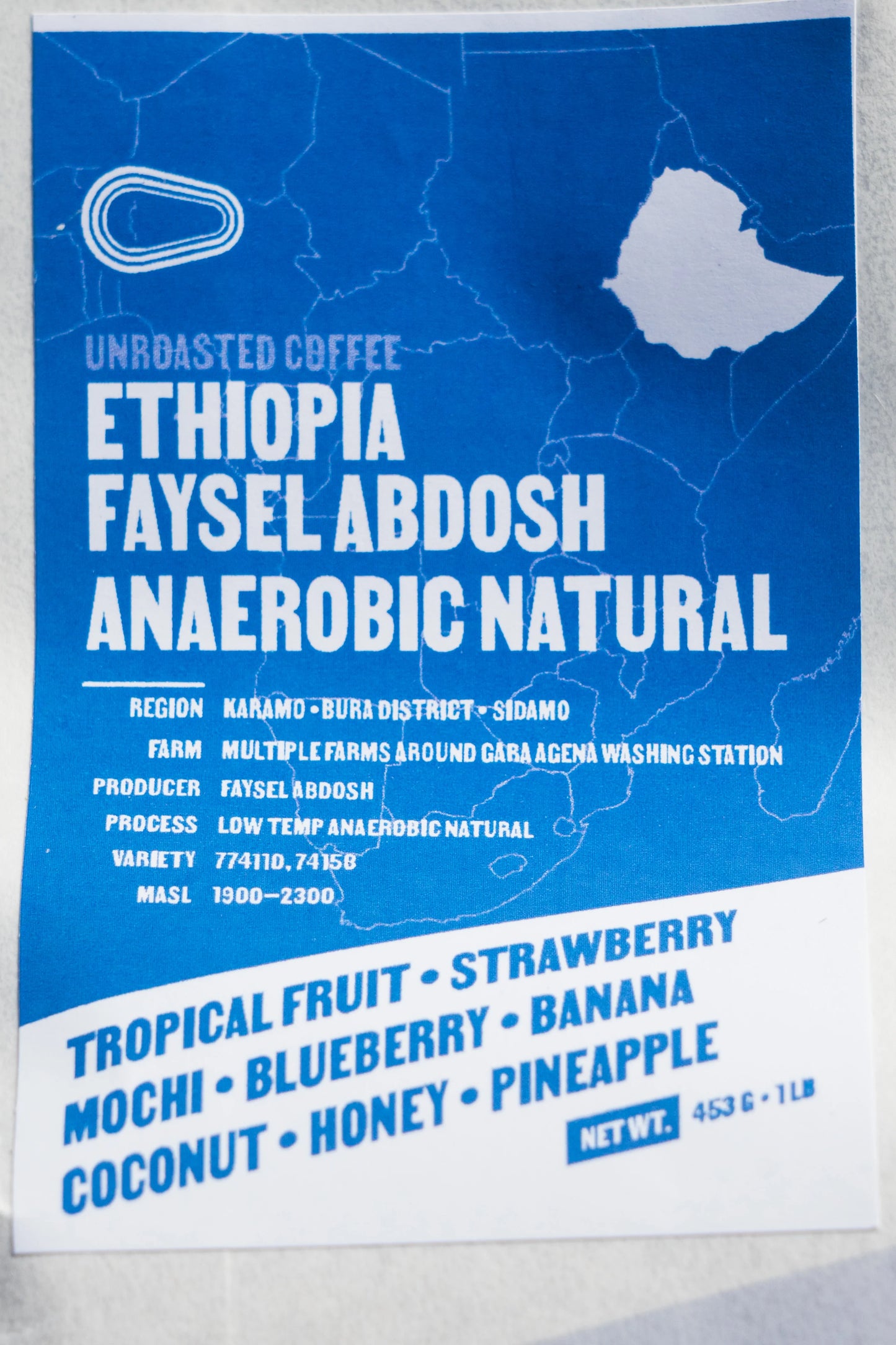 FP 083-002 - Ethiopia - Sidamo Faysel Abdosh Karamo Anaerobic Natural