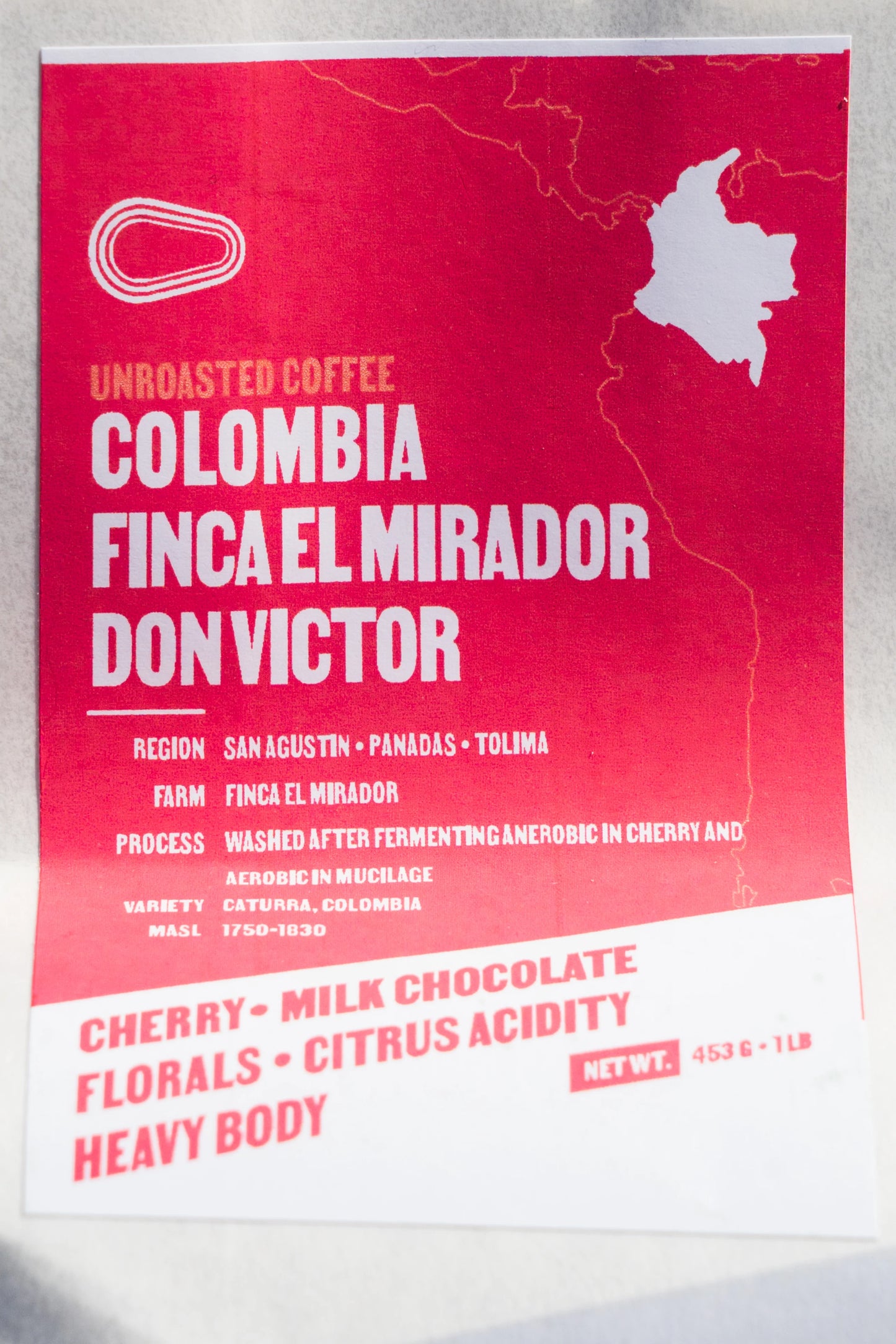 FP 084-005 - Colombia - Tolima Finca El Mirador Don Victor Washed